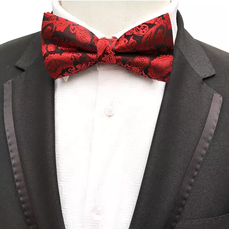 Gravata borboleta de caju Paisley para homens, estilo britânico, festa de casamento, camisas, acessórios de terno, laço, moda, 14 cores