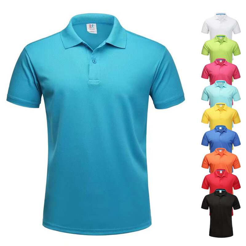 남녀공용 드라이핏 폴로 셔츠, 남성용 폴리에스터 골프 티셔츠, 빠른 건조 티셔츠, 스포츠 티셔츠