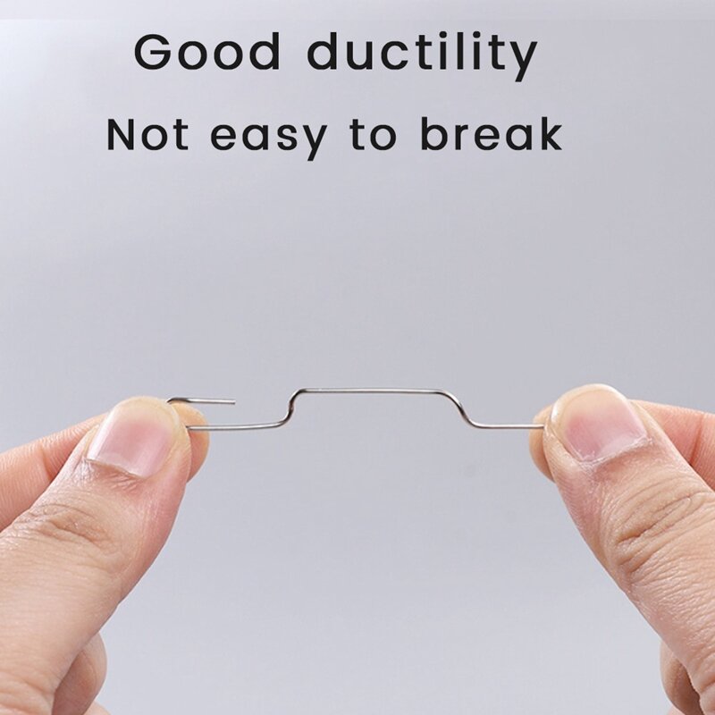 Nickel-Plated Paper Clip Back-Type Buckle Back-Line Needle Clip File Paper Office Supply Paper Clip