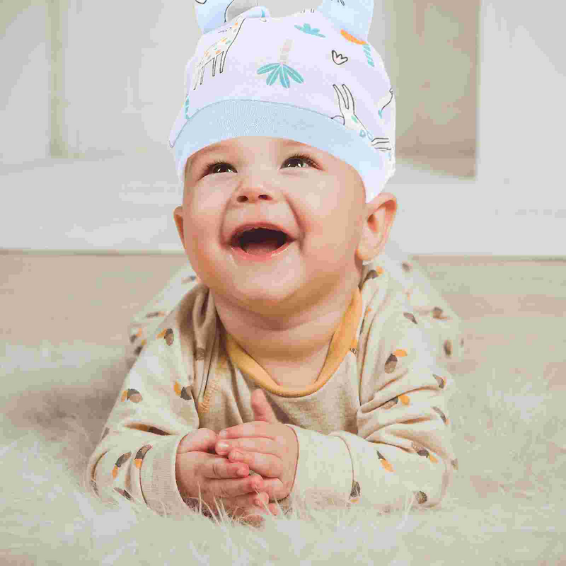 ถุงมือผ้าฝ้ายหมวกเด็กอ่อนเด็กทารก1ชุดถุงเท้าเด็กแรกเกิดถุงเท้าทารก