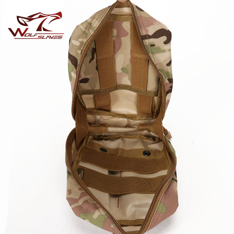 Impermeável Tactical Molle Pouch, Primeiros Socorros Survival Medical Bag, Kits de emergência duráveis, 600D, Nylon Utility Gadget Pouch, Caça