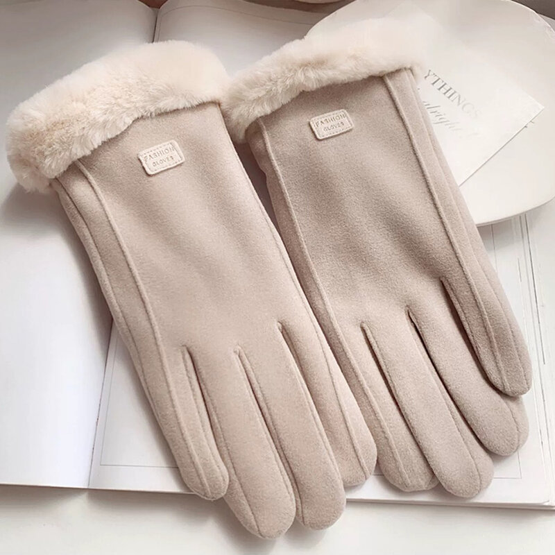 I guanti invernali da donna caldi e confortevoli abbracciano i guanti di protezione dal vento In stile freddo per l'esterno