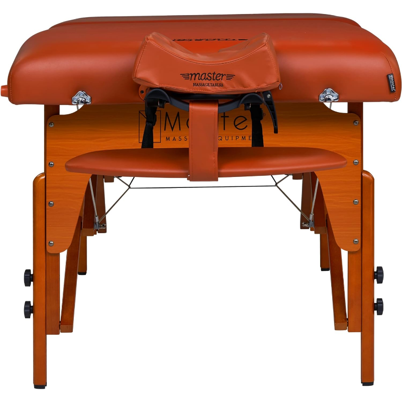 Paquete de mesa de masaje portátil maestro Santana Therma Top, almohadillas calefactoras integradas, 31"