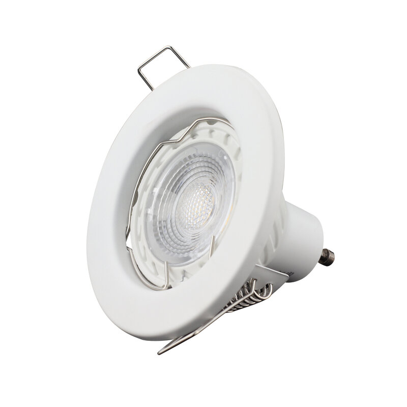 Металлический белый/черный/хромированный/никелевый корпус GU10, утопленный светильник, фиксированный Точечный светильник, корпус