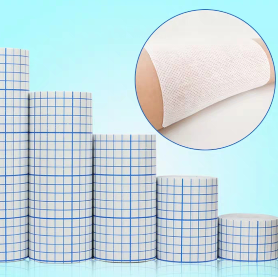 Non-Woven Breathable Tape Skin Healing Protective Soft Fabric Cloth Adhesive Antibacterial Wound Dressing Fixation Bandage