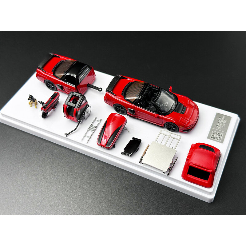 MLGB In Stock 1:64 NSX TRA Camping Trailer Set Including Attachments Diecast Diorama Car Model Collection Miniature Carros Toy