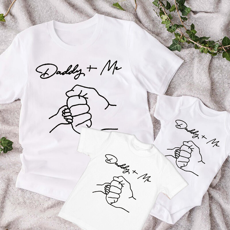 아빠와 아기 셔츠 가족 매칭 셔츠, 아빠와 아이 반팔 티셔츠, 아빠와 아들 티, 아빠의 날 선물