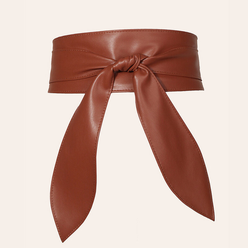 New Ultra Long Ribbon Waistband With Wide And High-Quality Korean Version Women Soft And Elegant Bow Decoration Belt Accessories