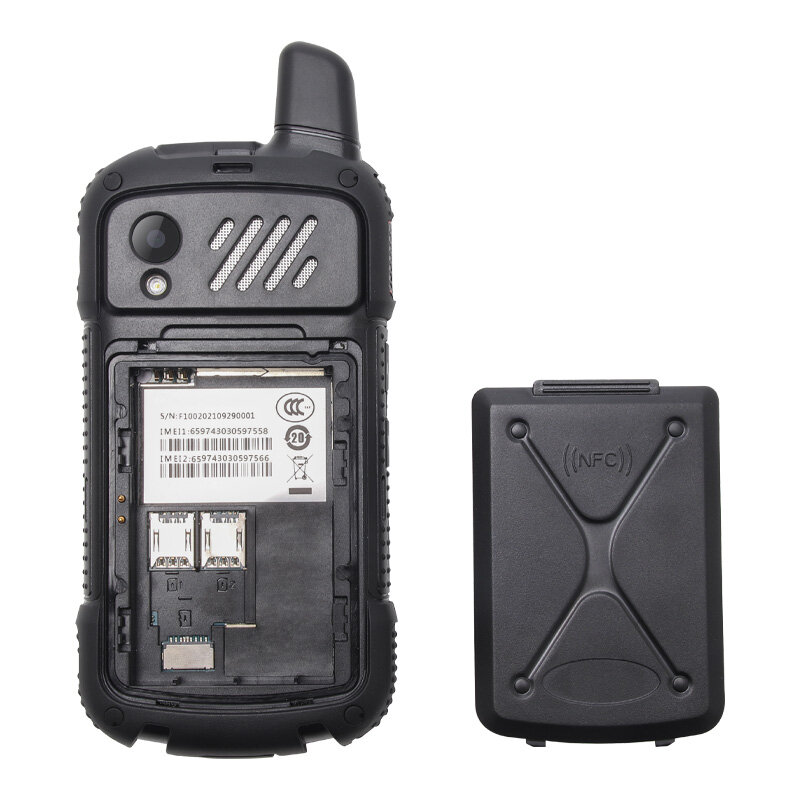 UNIWA F100 GPS NFC 4G Zello Walkie Talkie Phpne Android 10 Radio z połączeniami telefonicznymi 4-calowy ekran dotykowy IPS