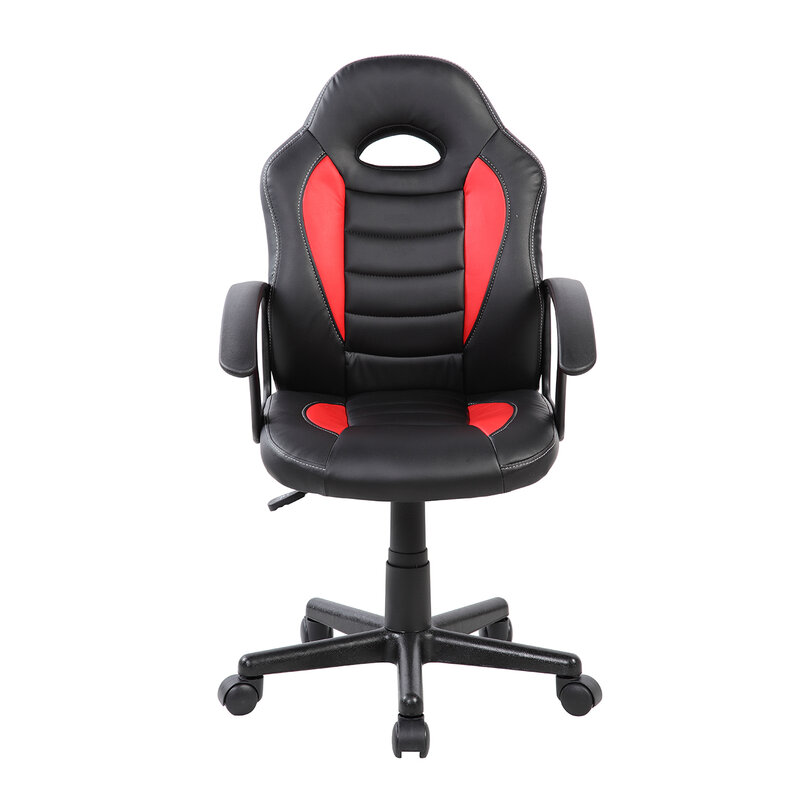 Red Techni Mobili Kid's Gaming and Student Racer Chair with Wheels - Comfortable, Durable, and Stylish for Young Gamers and Stud