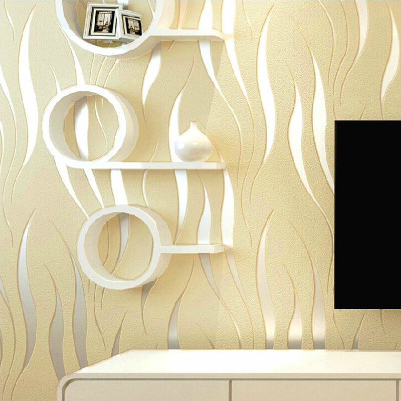 3D 壁紙リビングルームの装飾寝室のテレビの背景の壁の装飾ステッカー非自己粘着不織布壁紙家の装飾