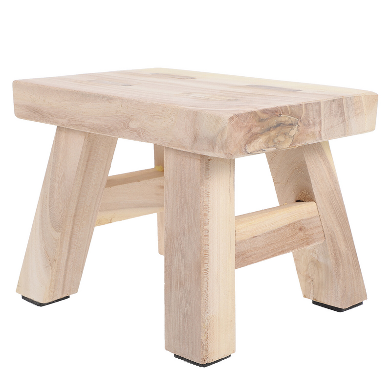 مقاعد البدلاء الخشبية الصلبة مقاعد قصيرة الجلوس خطوة الاطفال لطيف طفل قدم خشبية يجلس الكبار الصغيرة