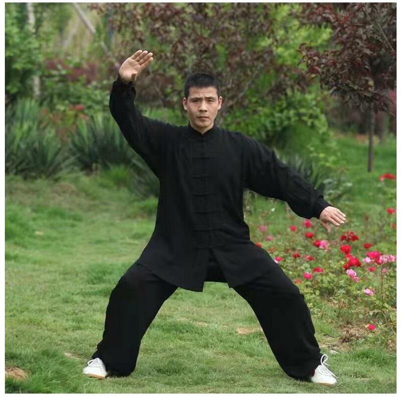 Китайская Униформа Тай Чи из хлопка, Одежда Кунг-фу для детей и взрослых, боевые искусства, костюм Танг для выступлений