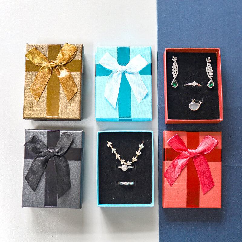 Romantische Schmuck Geschenk box Anhänger Fall Anzeige für Ohrring Halskette Ring Uhr Valentinstag Geschenke für Liebhaber Schönheit Schmuck