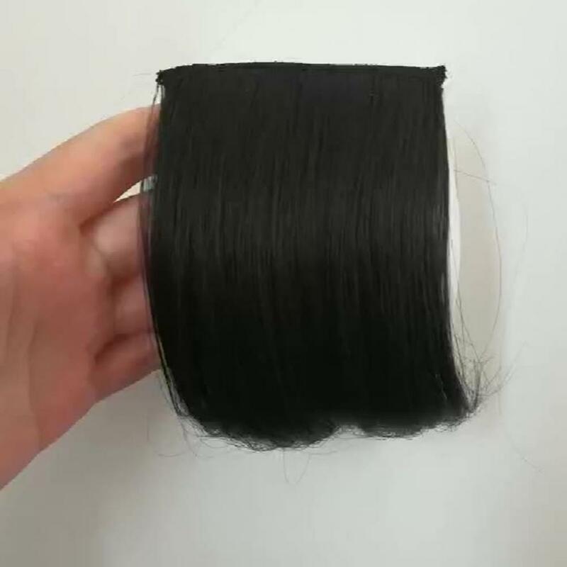 Extensão longa invisível do cabelo humano para a fêmea, cabelo do suplemento, grampo elástico, almofadas da peruca, penteado sintético, 20 cm, 15 cm, 20 cm, 30cm