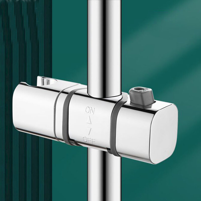 Uniwersalny uchwyt do prysznica regulowany 18 ~ 25mm ABS chromowany uchwyt prysznicowy akcesoria łazienkowe uchwyty montażowe prysznicowe