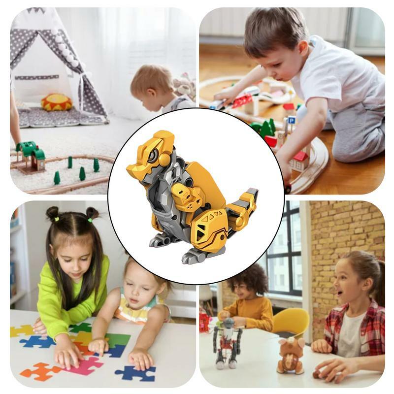 Magnetic Dinosaur Toys decompresion Gravity Transforming Toys Transformable Stress Reliever for Preschoolers Boys Girls Students