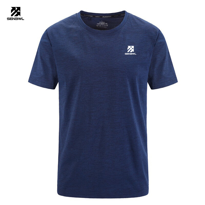 SENBWL-Ice Silk Sports T-shirt para homens, Top de secagem rápida, caminhadas ao ar livre, montanhismo, perda de peso, fitness, alta qualidade