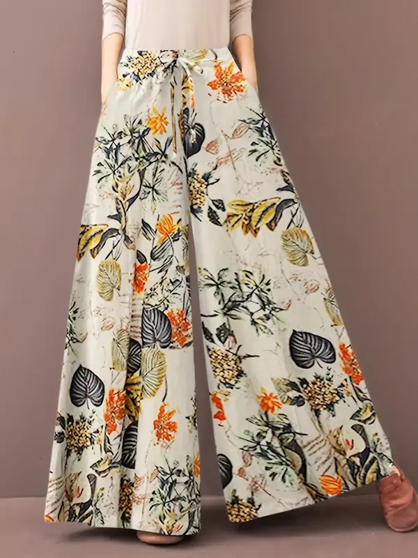 กางเกง S-5XL เอวยางยืดลำลองสำหรับผู้หญิงกางเกงพิมพ์ลายเทรนด์แฟชั่นของผู้หญิงใหม่2024กางเกงขาม้า