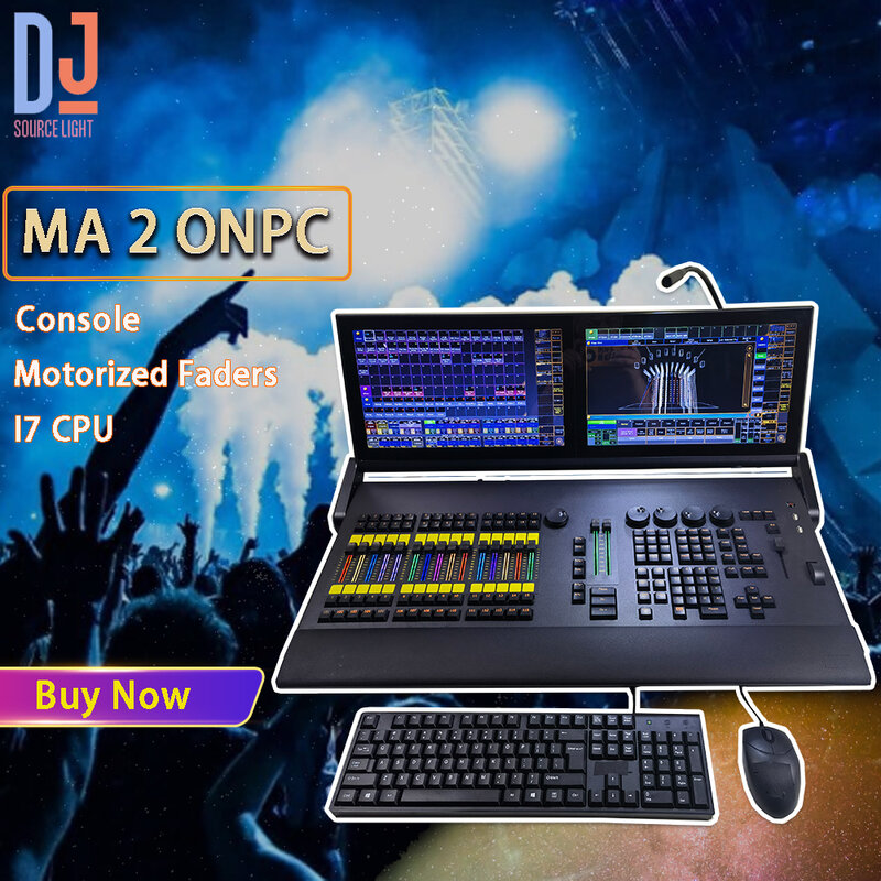 Nowa konsola oświetlenia scenicznego RGB Zmotoryzowane tłumiki Command Wing Fader Wing Kontroler DMX Stage DJ Light Control Moving Head Light