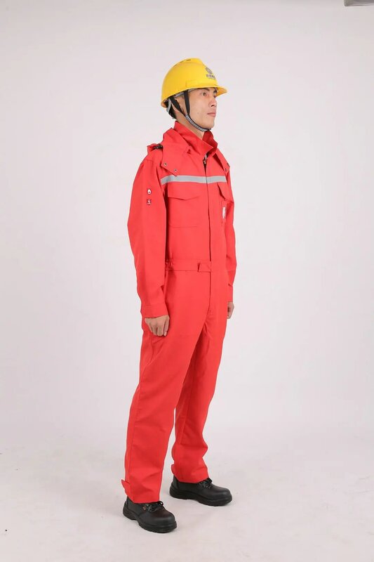 Chinese Manufacturer 100% Cotton FR Anti-static Safety Clothing With Tapes And Boot