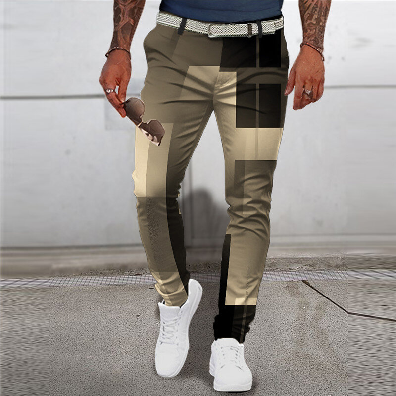 Fashion Men's Slim Pants, Various Styles Of Elastic And Comfortable Pants, Pencil Pants, Little Square Business Date Everyday We