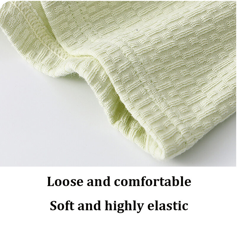 3PCS/Pack M-3XL 100% Cotton Pajama Pants Fashion Solid Knitted Boxers & Briefs Loose High Elastic PJ Pants 2024 Spring Summer