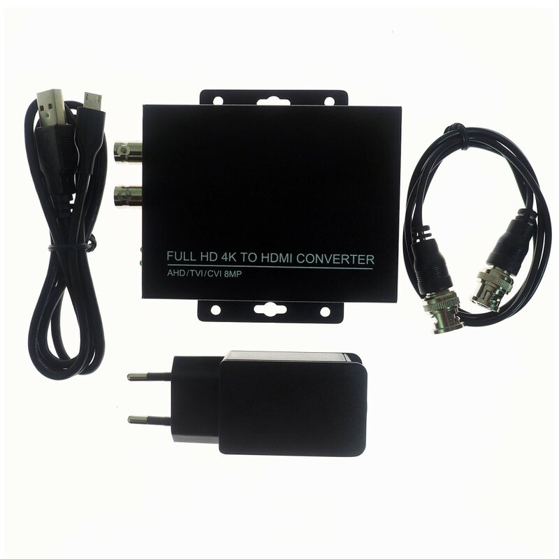Video Transimission Werkzeug Unterstützung 8MP CVI/TVI/AHD Video Eingang Full HD 4k Zu HDMI 4-in-1 Video Konverter 4k Bild Loop Out