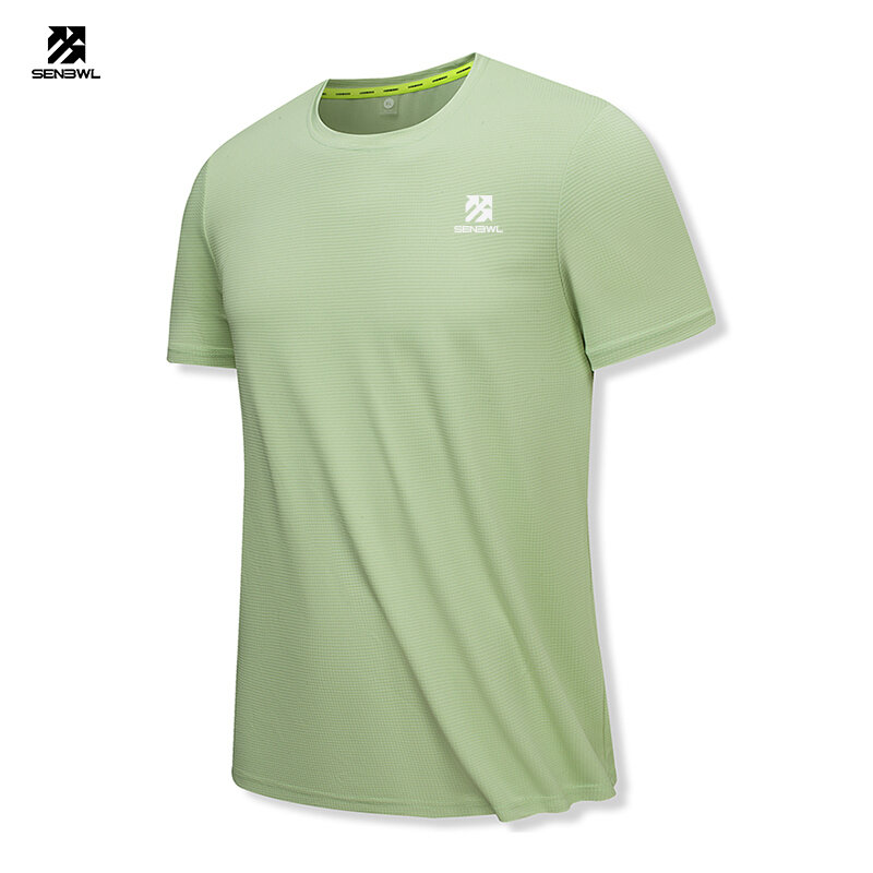 Camisa Running Quick Dry para homens, camiseta de manga curta, camisa de compressão, Fitness Tees, esporte, ginásio, musculação, treino, 2024