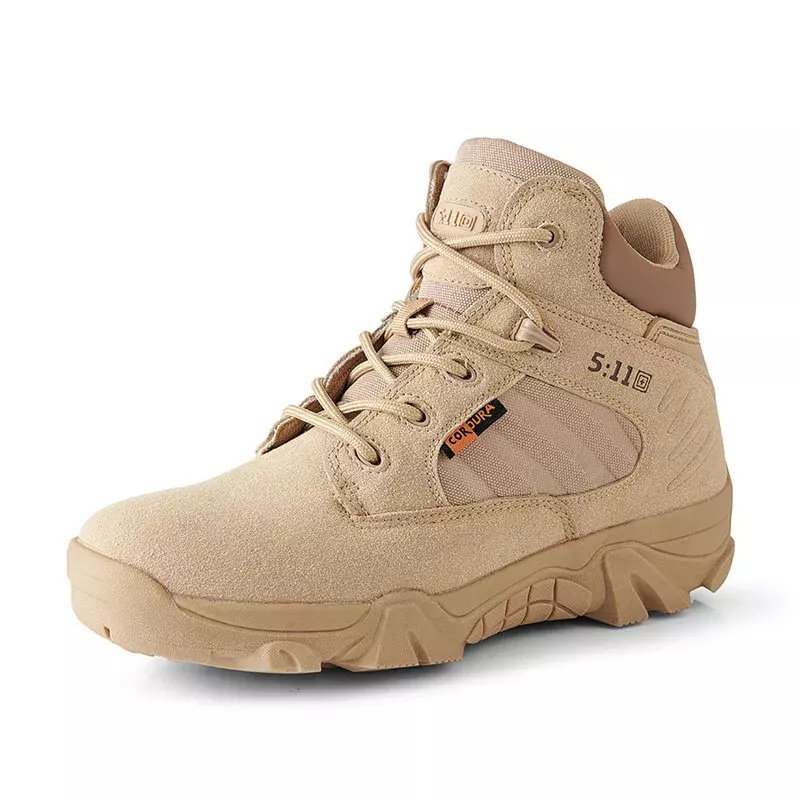 Men's Ankle Boot Outdoor Desert Combat Boots for Men Army Cow Suede Tactical Boots Men Casual Hiking Shoe Waterproof Botas 2024
