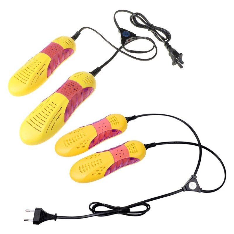 Secador de zapatos eléctrico UV, desodorizador, dispositivo de deshumidificación, máquina de secado de zapatos, enchufe europeo/estadounidense, 20W, 50Hz
