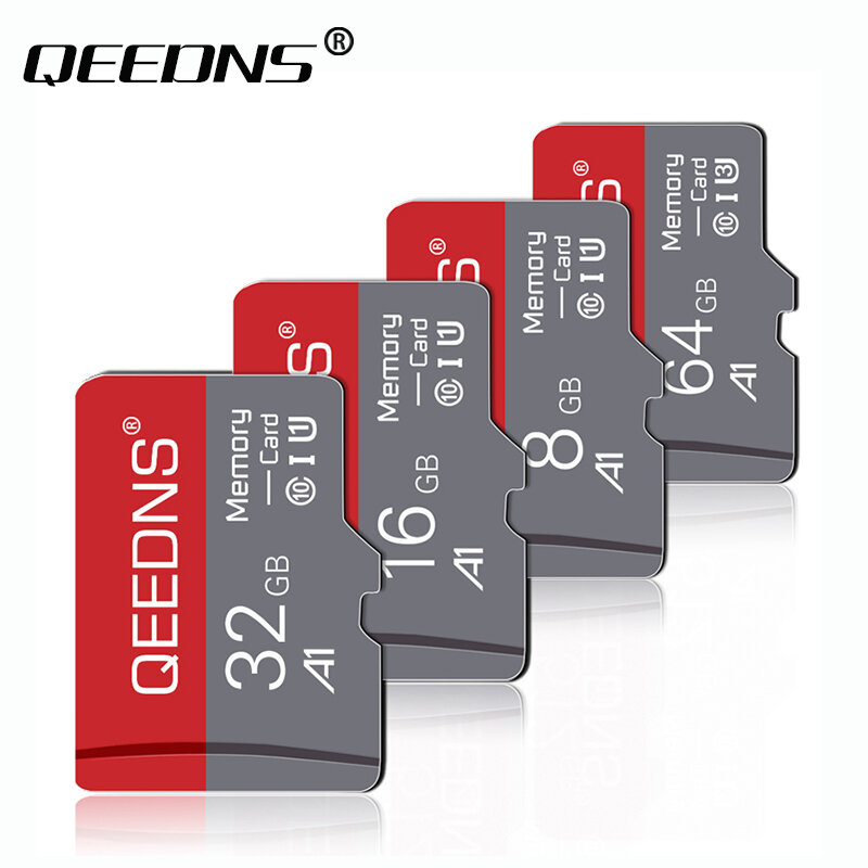 Classe 10 Micro TF Flash Card, Cartão de memória de alta qualidade, Mini TF USB, 128GB, 32GB, 256GB, Adaptador Presente