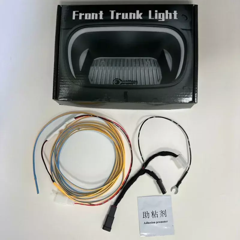 Faixa de luz do tronco frontal para Tesla, lâmpada LED Atmosphere, novo modelo 3, Highland 2024, acessórios de carro, iluminação frontal