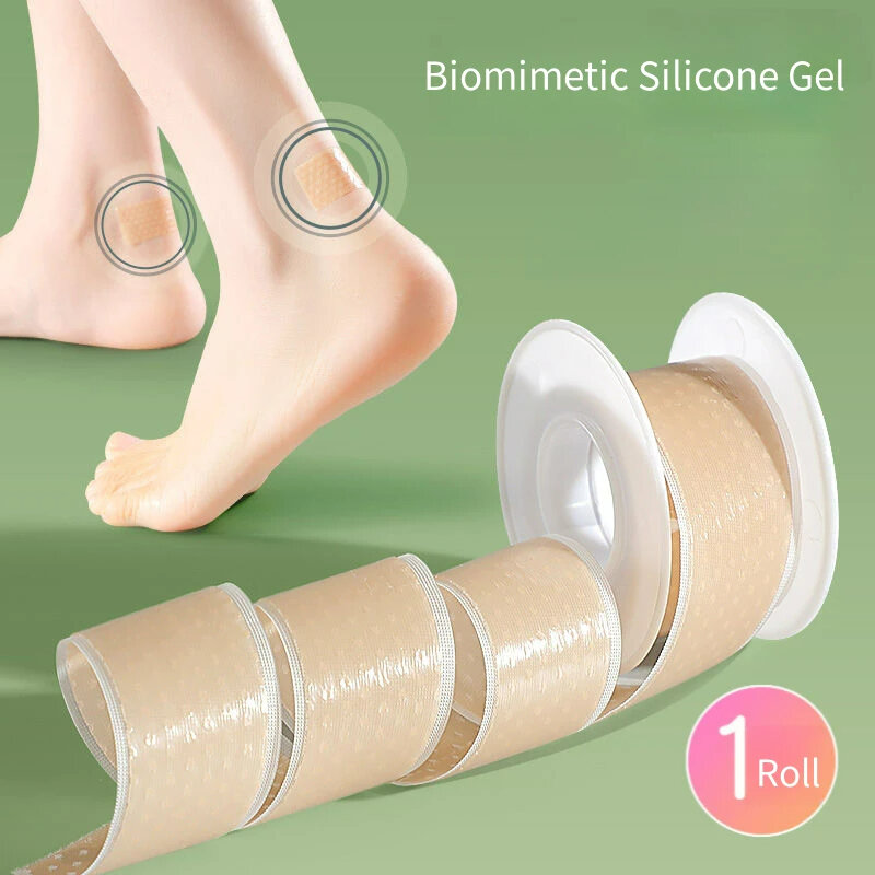 Biomimetic-Silicone Heel Sticker para Sapatos Femininos, Produtos para Cuidados com os Pés, Protetores Invisíveis do Salto, Acessórios Multifuncionais
