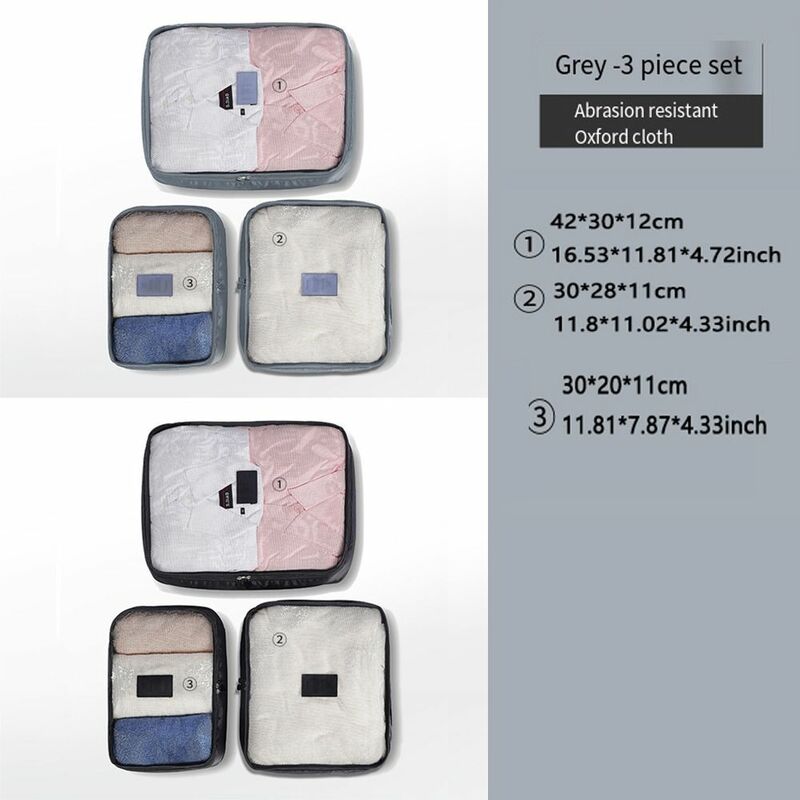 7PCS/Set Waterproof Packing Cubes Various Sizes Large Capacity Luggage Packing Organizers Set Durable Underwear