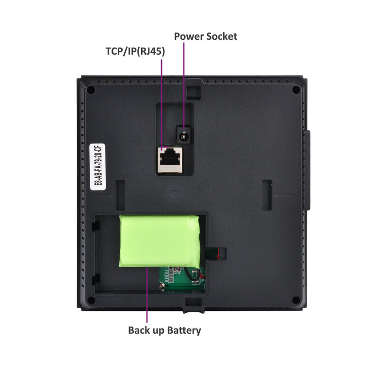 WiFi 2000mAh batteria viso sistema di rilevazione presenze sistema di impronte digitali dipendente sistema di gestione dell'orologio elettronico