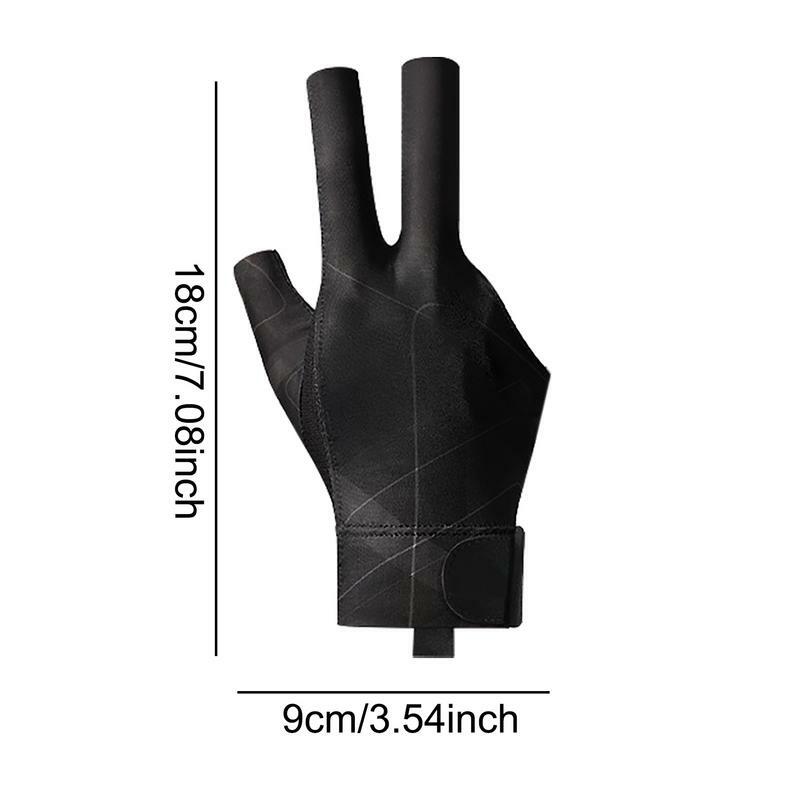 Противоскользящая перчатка для стрельбы в бассейне с 3 пальцами, профессиональные аксессуары высокого качества для бильярда для правой руки
