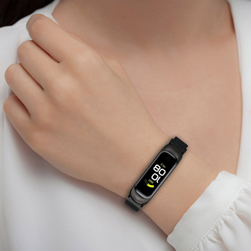 Bracelet en nylon pour Samsung Galaxy Fit 2, bracelet avec cadre en alliage de zinc, montre-bracelet pour Samsung Galaxy Fit2 SM R220, remplacement de bracelet
