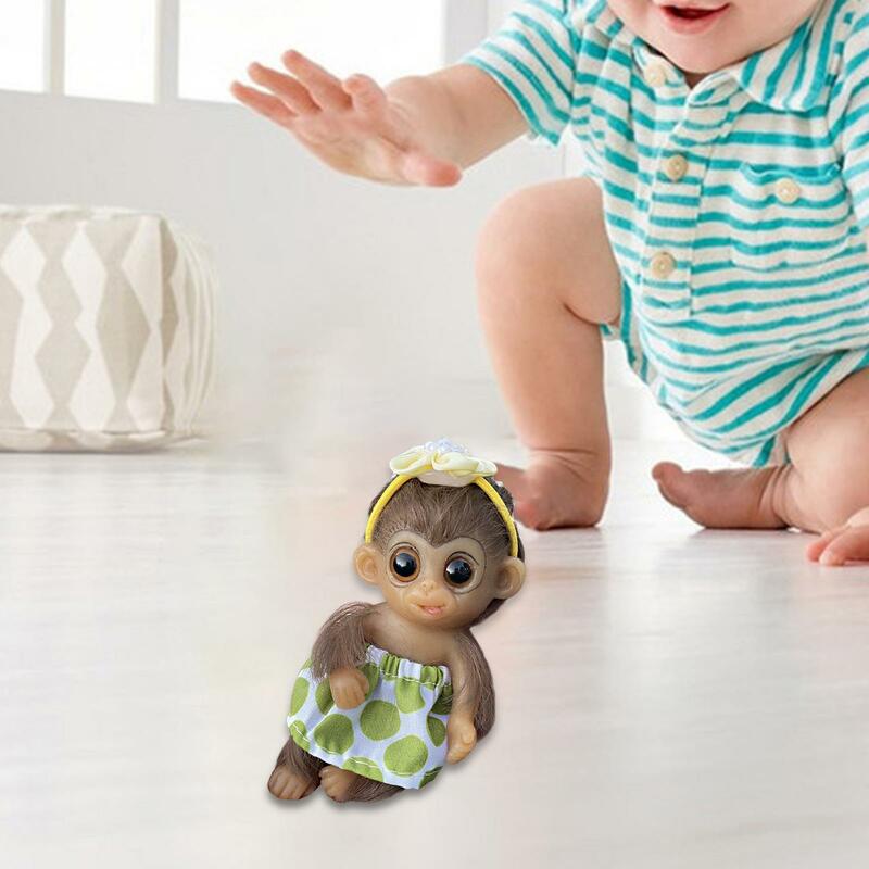 リアルな猿の家の装飾、子供、幼児のギフトのための柔らかいおもちゃ、6インチ