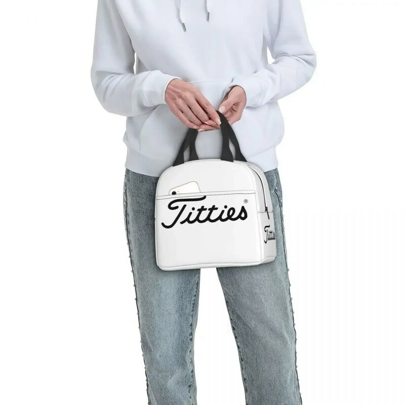 T-Titties Ланч-бокс для мячей для гольфа, изолированный контейнер для бенто, Портативная сумка для ланча, многоразовые сумки для пикника, Термосумка для женщин для работы