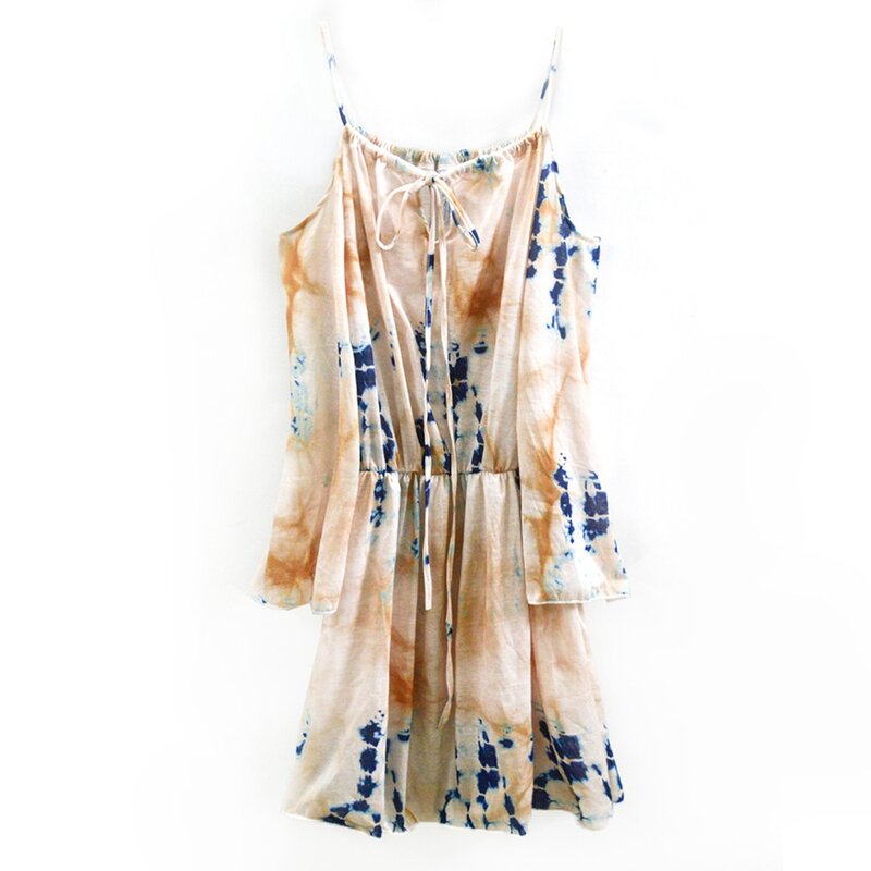 Artystyczna damska seksowna Mini sukienka z odkrytymi ramionami nadruk w stylu Boho z długim rękawem sznurowana sukienki typu Sling wakacyjnych letnia sukienka plażowa przedsionków