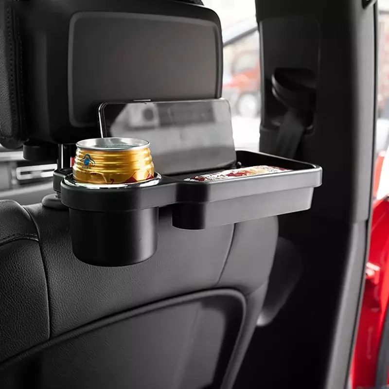 Universal Car Headrest Drink Holder Car Rear Back Seat Travel Table Drink Food Cup Tray Folding Holder Desk Stand Mount
