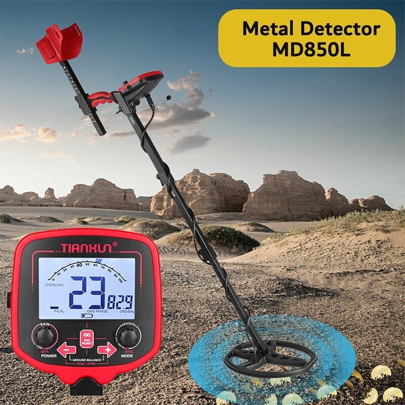 Metal Detector TX-850L Gold Metal Detector High Performance Underground Metal Detector Finder Treasure Hunter Gold Prospector