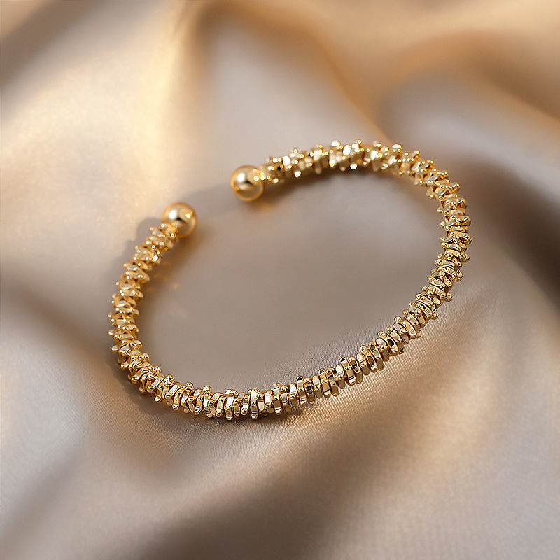 Pulseira aberta liga de ouro jóias pulseiras para mulher coreano pulseiras acessórios de moda high-end novo design na moda meninas pulseiras