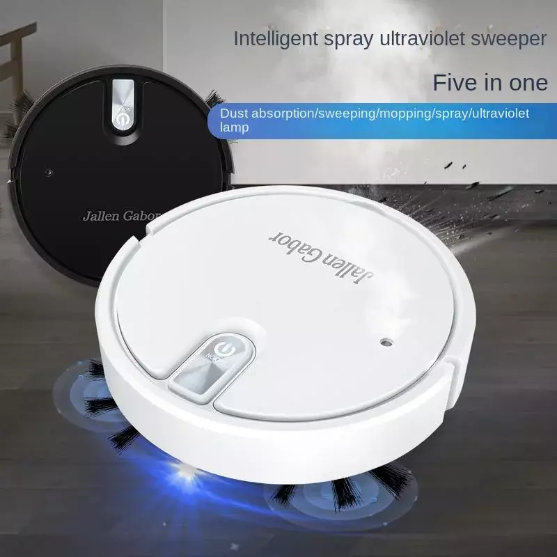 Беспроводной умный робот-пылесос 5-в-1, Многофункциональный Супер Тихий пылесос для увлажнения и мытья дома, бытовая техника