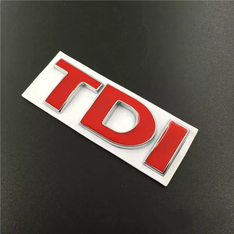 3D metalowe litery TDI znaczek z symbolem naklejki na VW Golf 4 5 6 7 JETTA PASSAT MK2 MK4 MK5 MK6 MK7
