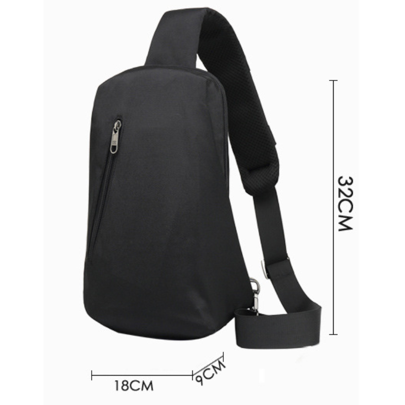 Chihage tas dada multifungsi pria, tas selempang kecil tahan air olahraga luar ruangan, tas komuter Bisnis