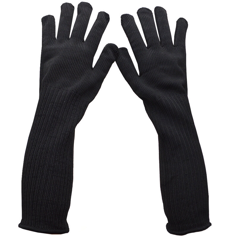 1 пара, Длинные рабочие перчатки из нержавеющей стали, 40 см