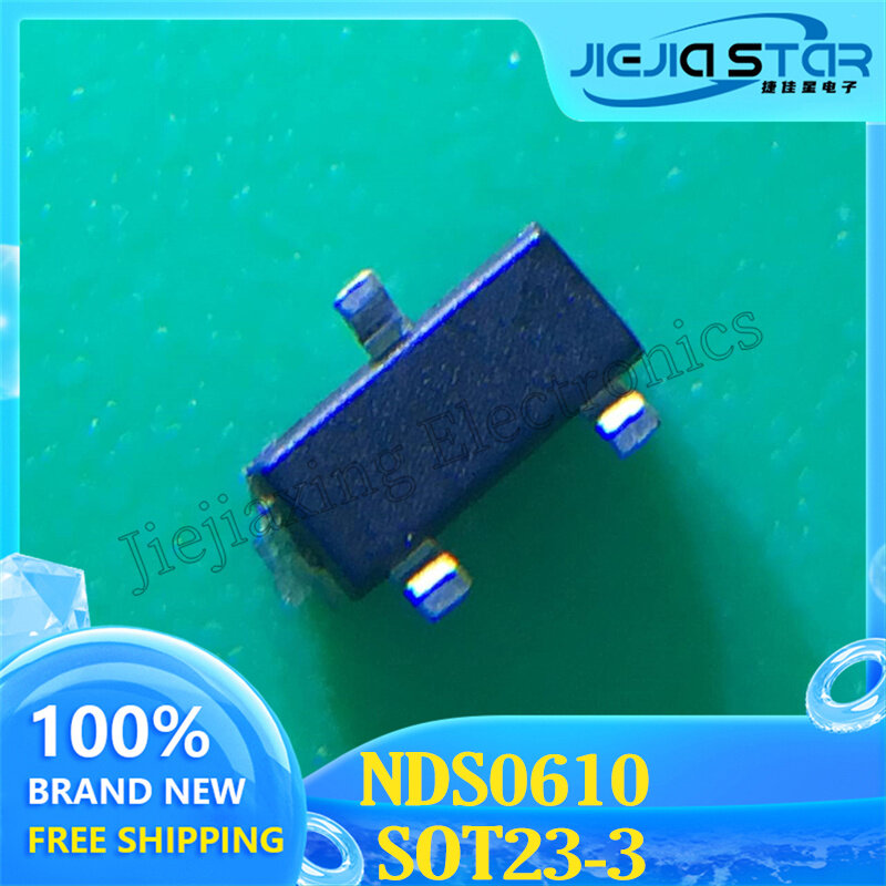 NDS0610 부품 마크 610 G10 SOT-23 P 채널 MOS 튜브 전계 효과 튜브 100%, 신제품 및 정품 전자 IC