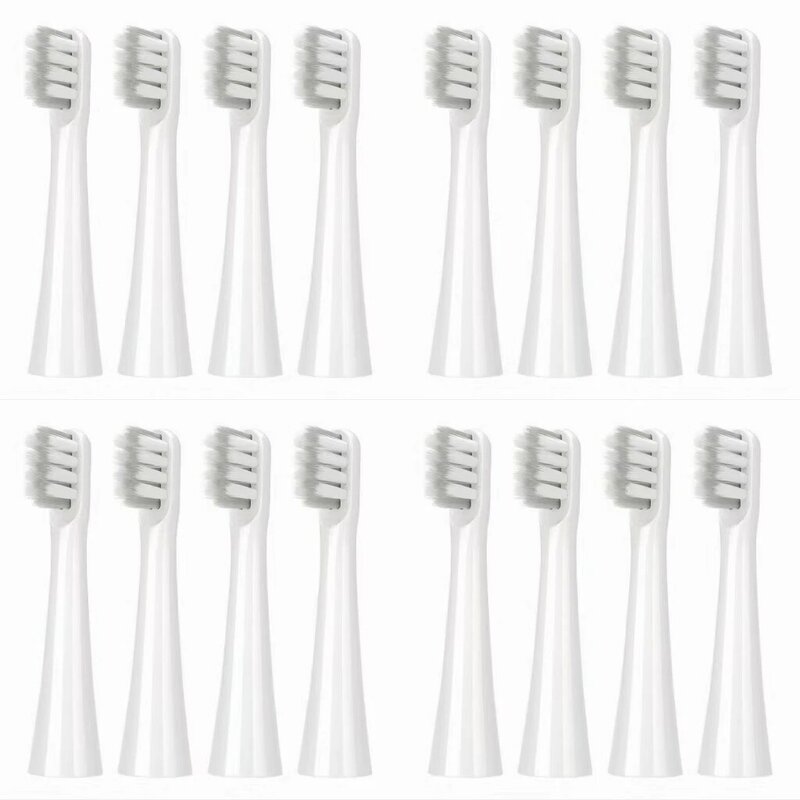 4-16 buah kepala sikat gigi elektrik pengganti untuk SOOCAS EX3 SO WHITE sikat gigi listrik T100 kepala sikat gigi bulu
